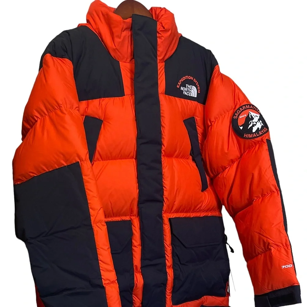 The North Face Men's Orange and Black Jacket - Picture 3 of 15